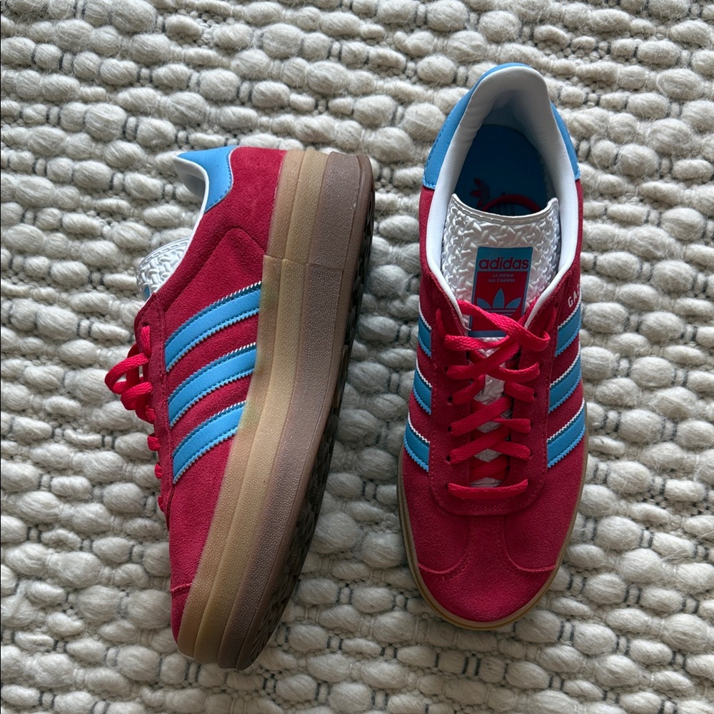 Adidas Gazelle Women Red and Blue Sneakers